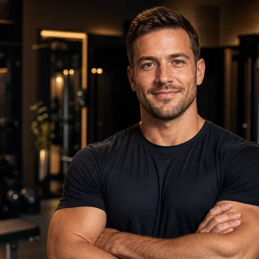 Trainer Jens Richter beim Kraftaufbau-Coaching