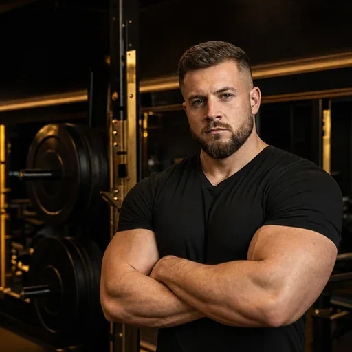 Trainer Lukas Brenner im professionellen Studio