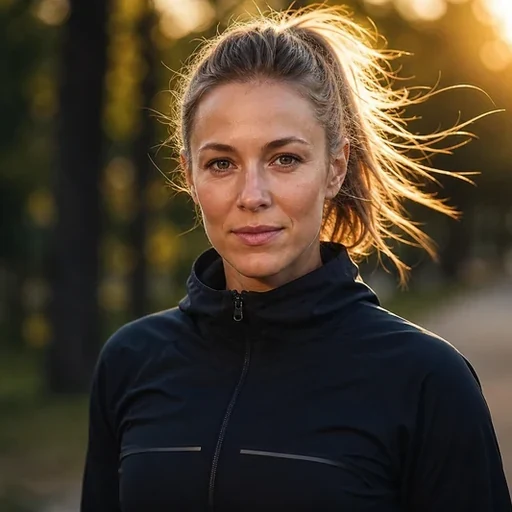 Trainerin Nina Feld coacht Outdoor-Session