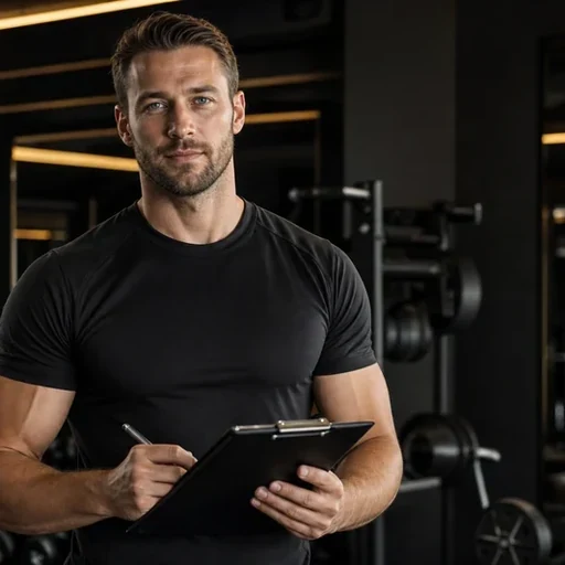 Trainer Paul Adler im Athletikbereich